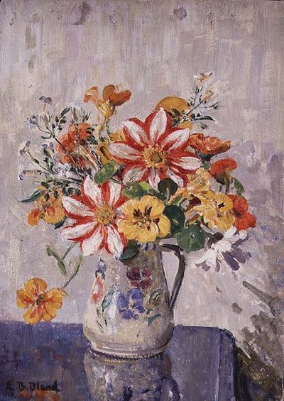 Bodegón con flores en una jarra de Emily Beatrice Bland