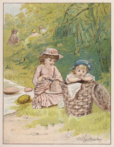 El Picnic (litografía en color) de Emily Harding