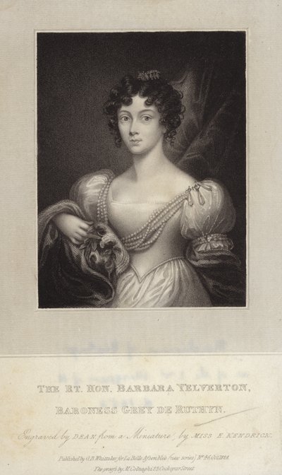 La Muy Honorable Barbara Yelverton de Emma Eleanor Kendrick