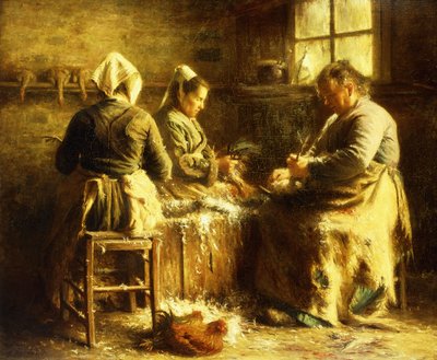 Desplumando pollos - Tarde de verano en Bretaña de Emma Herland