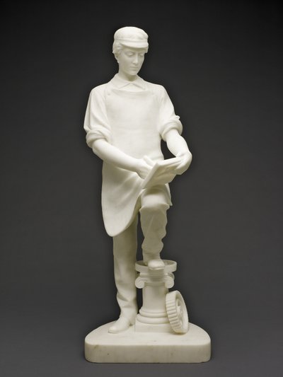 Aprendiz de maquinista, c.1859 de Emma Stebbins
