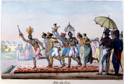 Festival del Fuego, India, mediados del siglo XIX de Emmanuel Adolphe Midy