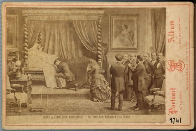 El emperador Napoleón 3 en su lecho de muerte de Emmanuel Flamant