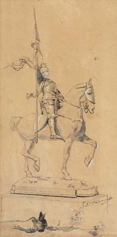 Juana de Arco a caballo de Emmanuel Fremiet
