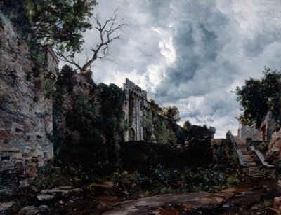 Puerta principal del Château de Clisson, 1884 de Emmanuel Lansyer
