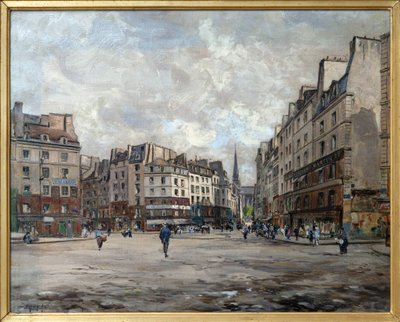 Plaza Maubert en 1888, Pintura a l