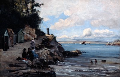 Sábado en la playa de baño de mujeres, 1876 de Emmanuel Lansyer