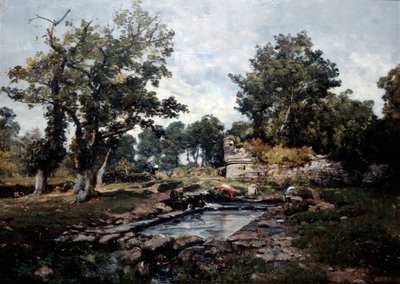 La lavandería de Coataner en la mañana de Emmanuel Lansyer