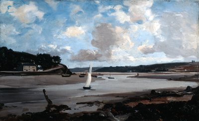 El río en marea baja, 1874 de Emmanuel Lansyer