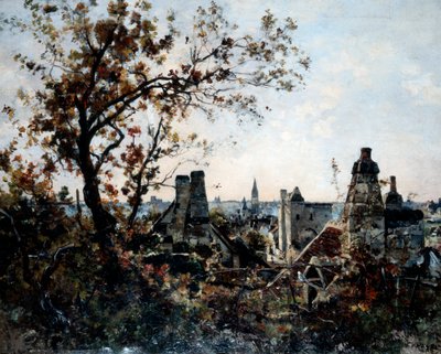 La Torre de Chevalot en la Tarde de Emmanuel Lansyer