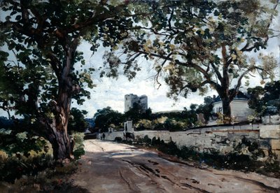 El camino a Mauvieres en la tarde, 1884 de Emmanuel Lansyer