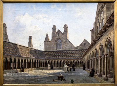 El claustro del Monte Saint-Michel de Emmanuel Lansyer