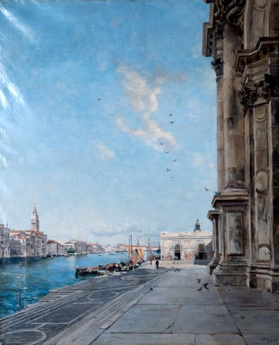 Vista desde la Iglesia de Madonna della Salute, 1892 de Emmanuel Lansyer