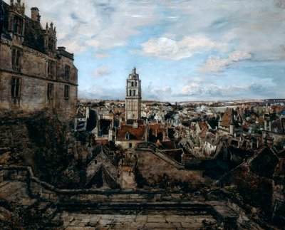 Vista desde la Terraza del Castillo Loches, 1884 de Emmanuel Lansyer