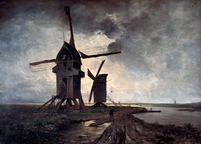 Molinos de viento del paisaje circundante de Lille de Emmanuel Lansyer