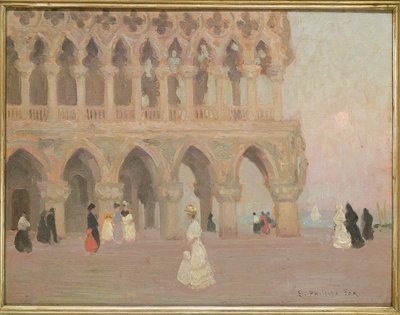 El Palacio Ducal, Venecia de Emmanuel Phillips Fox
