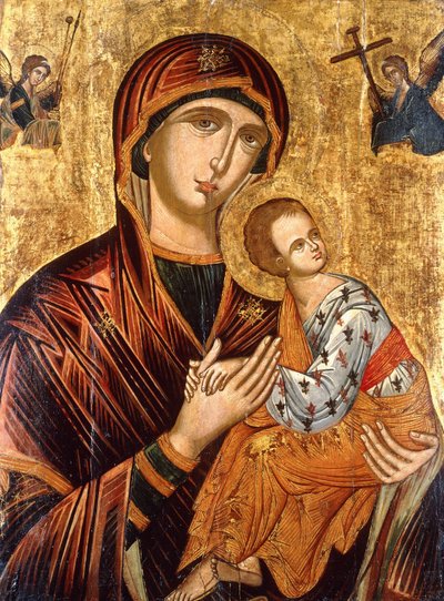 Icono cretense de la Madre de Dios de la Pasión de Emmanuel Tzanes