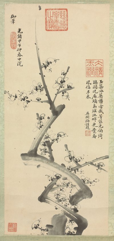 Flores de ciruelo, 1894 de Empress Cixi Manchu Chinese