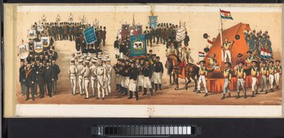 Procesión en Haarlem, 1872 (lámina 12) Procesión celebrada en Haarlem, el 1 de abril de 1872. (título de la serie sobre el objeto) de Emrik and Binger