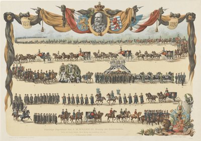 Funeral solemne de S.M. Willem III, Rey de los Países Bajos (...) 4 de diciembre de 1890 (título sobre el objeto) de Emrik and Binger
