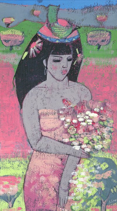 Vestida como Flora de Endre Roder