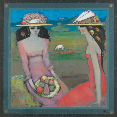 Pequeño cuenco de frutas de Endre Roder