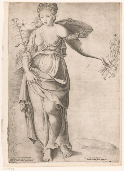 flora de proserpina Espejo de la magnificencia romana (título de la serie) de Enea Vico (attributed to)