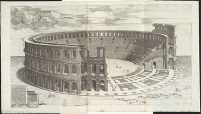 Arena de Verona Espejo de la magnificencia romana (título de la serie) de Enea Vico