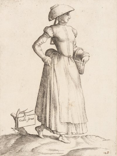Placa de vestuario: Galla Serva, ca. 1557-58 de Enea Vico