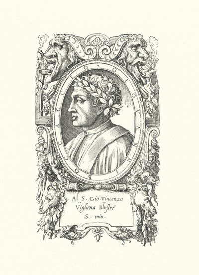 Giovanni Boccaccio, poeta, novelista y humanista italiano de Enea Vico