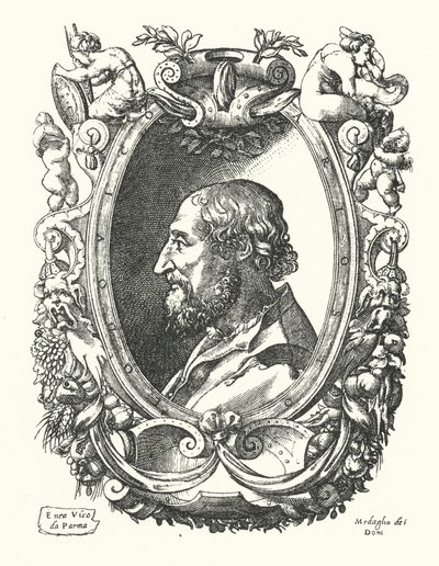 Ludovico Ariosto, poeta renacentista italiano de Enea Vico