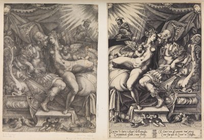 Marte y Venus, 1543 de Enea Vico