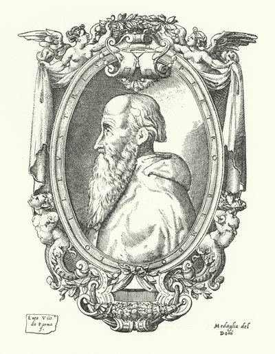 Pietro Bembo, erudito, poeta y cardenal italiano de Enea Vico