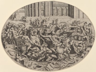 La Batalla de las Amazonas de Enea Vico