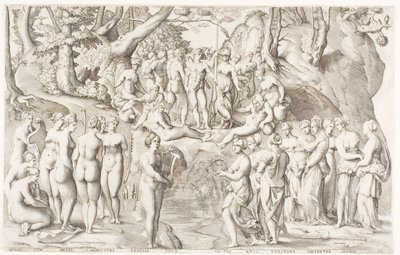 La disputa entre las Musas y las hijas de Pierios en el Parnaso de Enea Vico