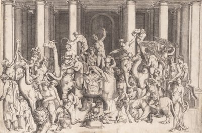 El triunfo indio de Baco, ca. 1542 de Enea Vico.