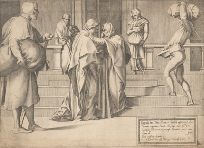 La Visitación de Enea Vico.