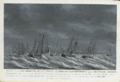 La flota bátava frente a Veere, 1800 de Engel Hoogerheyden