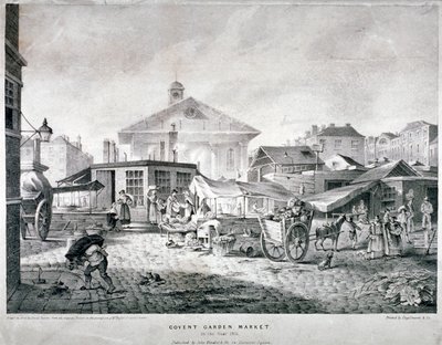 Mercado de Covent Garden, Westminster, Londres, 1815 de Engelmann and Company