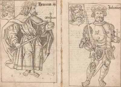 Rey Juan [lado derecho] de English 16th Century