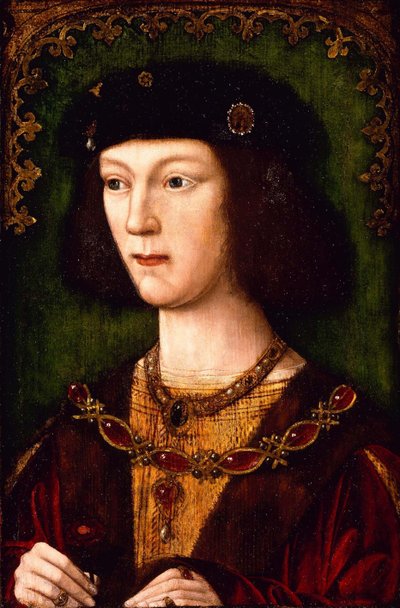 Retrato del Rey Enrique VIII de Inglaterra, c. 1513 de English Master