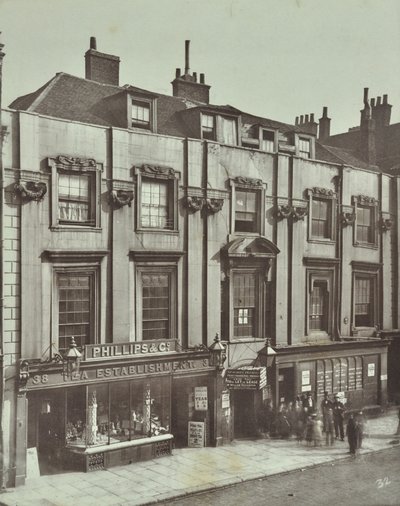 36-38 Aldersgate Street: Shaftesbury House, Londres, 1879 de English Photographer