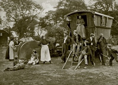 Un campamento gitano en Essex de English Photographer