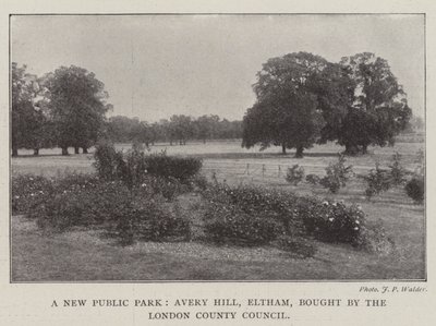 Un nuevo parque público, Avery Hill, Eltham, comprado por el Consejo del Condado de Londres de English Photographer