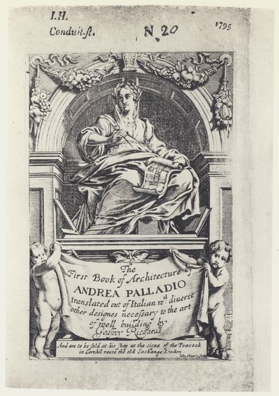 A Palladio, El primer libro de arquitectura, Tr G Richards 1668 de English Photographer