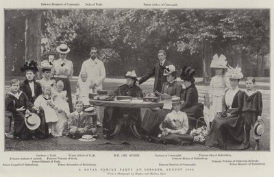 Una Fiesta de la Familia Real en Osborne, Agosto 1898 de English Photographer