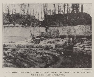 Una Pompeya Suiza, Excavación de una Ciudad Romana Cerca de Basilea, el Anfiteatro, que Albergaba a 10,000 Espectadores de English Photographer