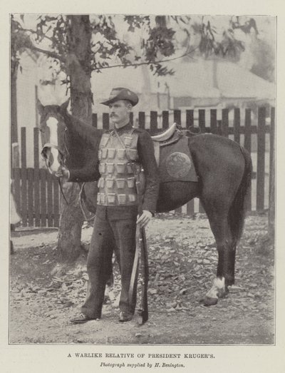 Un pariente belicoso del presidente Kruger de English Photographer