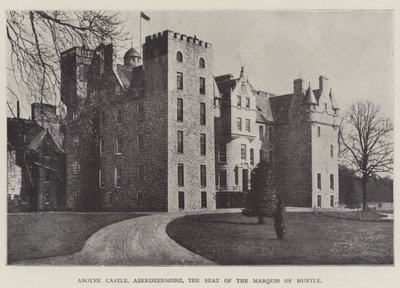 Castillo de Aboyne, Aberdeenshire, la Residencia del Marqués de Huntly de English Photographer