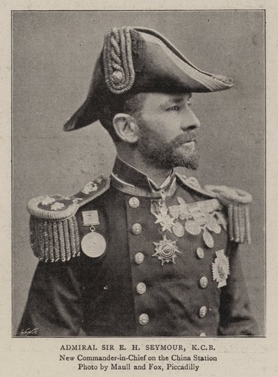 Almirante Sir E H Seymour, KCB de English Photographer